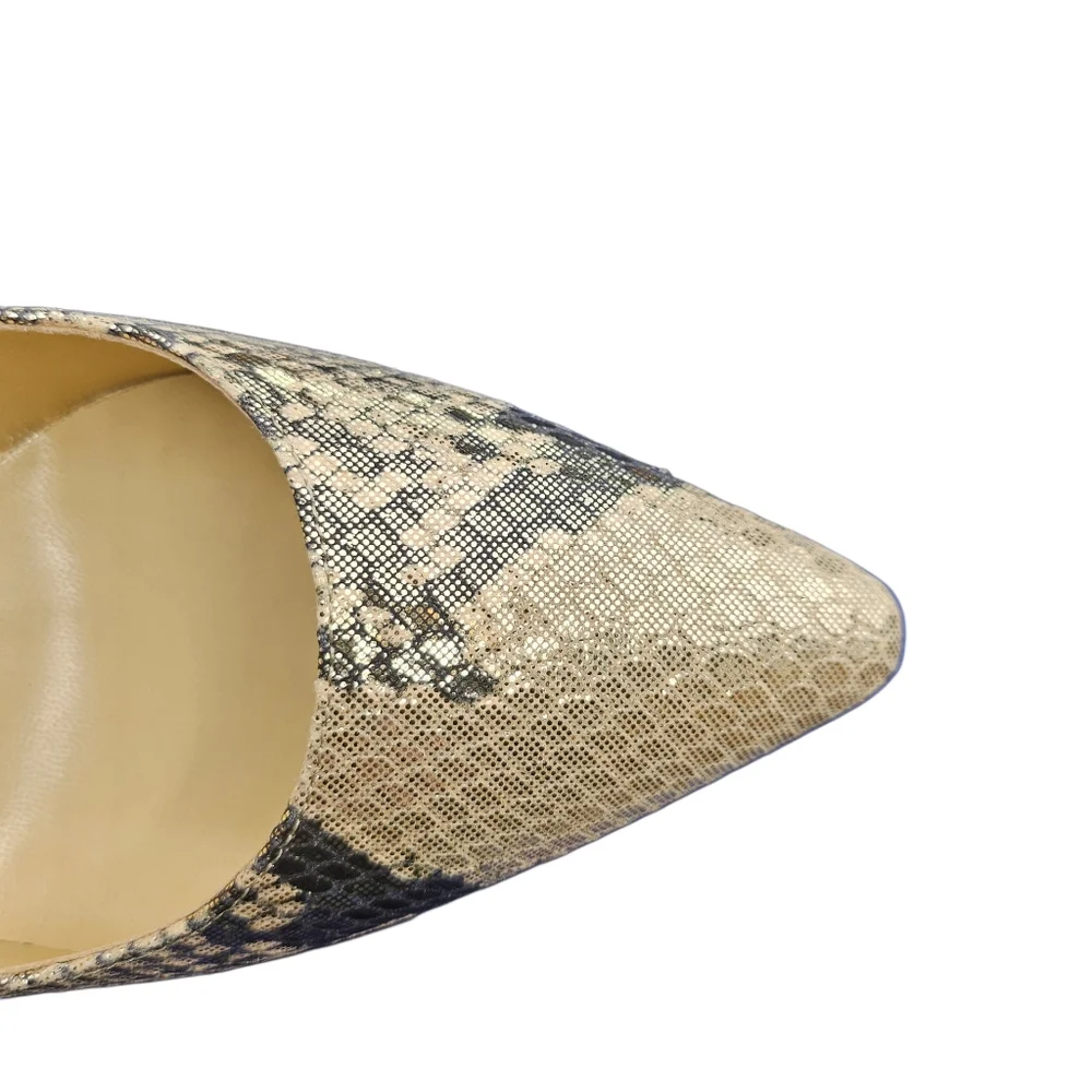 ❤️SPECIAL❤️NWT.JIMMY CHOO Romy 85 In Metallic Snakeprint Leather - Picture 11 of 13
